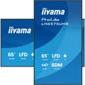 iiyama ProLite LH6575UHS-B2AG, Public Display, 164 cm (64,5 Zoll), UHD, schwarz
