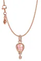 PANDORA Schmuck Damen-Halskette 925 Silber Funkelnder Pinker Heißluftballon 5178