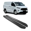 OMAC Trittbretter Seitenschweller kompatibel mit Ford Tourneo Custom 2023-2026 L1 Schwarz Alu 2X