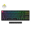 Keychron K8 Version 2 Kabellose Mechanische Tastatur, Bluetooth/USB-C, RGB LED, QMK/VIA, Hot-swap, Programmable, PBT Keycaps, for Mac Windows, Super Banana Switch