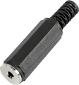 TRU Components 595212 Klinken-Steckverbinder 2.5mm Buchse, gerade Polzahl: 2 Mono Schwarz