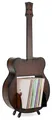 Schallplattenregal Schallplatten LPs Gitarre Holz Phono Ständer Plattenspieler