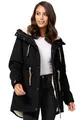 Navahoo Damen Winterjacke mit Teddyfell Winter Jacke warm gefüttert B991 [B991-Ireliaa-Schwarz-Gr.S]