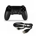 Original Playstation 4 Ps4 Dualschock Controller / Gamepad in Schwarz + Controllerladekabel