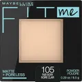  Fit Me! Matte+Poreless mattierendes Puder Farbton 105 Natural Ivory 9 g