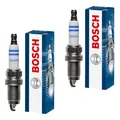 2x BOSCH Zündkerze für Renault Clio IV BH_ 1.2 16V BB_ CB_ C06_ Dacia Sandero