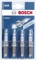 Bosch Original Zündkerzen Auto 4er Set N34 VR8SC+ 0 242 129 800