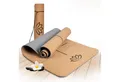 Wellax Yogamatte aus Kork - 100% natürliche Yogamatte, besonders dicke Sportmatte inkl. Tragegurt