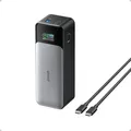 Anker Innovations Anker 737 - Powerbank - GaN-Technologie - 24000 mAh - Power Delivery 3.1, Anker PowerIQ 4.0 - 3 Ausgabeanschlussstellen (USB, 2 x USB-C)