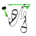 eaglefit - Premium Sling Trainer „Allround“ - Schlingentrainer für Zuhause & Outdoor inkl. Türanker, Deckenhalterung & Zubehör, für Krafttraining & Muskelaufbau - Verstellbar 90-310 cm - Grün