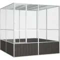 Vidaxl - Vogelkäfig Anthrazit 213,5x217,5x211,5 Cm Verzinkter Stahl