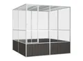 VidaXL Vogelkäfig Verzinkter Stahl Vogelvoliere Vogelhaus mehrere Auswahl 2,14 m, 2,175 m, 2,115 m