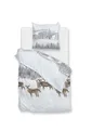 ZO!Home Cervo Bettwäsche 155 White Bettwäsche 1 x Bettbezug 155x220 + 1 x Kopfkissenbezug 80x80 White Fauna weiß