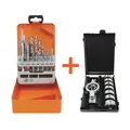 Set 23-tlg Gewindebohrer + Schneideisen HSS DIN352 M3-M12 9998 Stahl Guss Metall