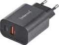 INTENSO 7803010 - USB-Ladegerät, 30 W, 1x USB-A, 1x USB-C, PD 3.0, QC 4.0, schwarz