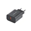 Intenso W129179788 7803010 Power Adapter W30Ac 30W  Usb-A And Usb-C Port, Bl ~E~