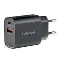 Intenso 30W USB-A, UBS-C Ladegerät, schwarz