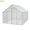 Vitavia Gewächshaus Meridian 1 9900 BxTxH 257x383x232cm 4mm HKP Alu eloxiert