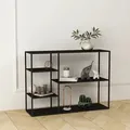 Standregal Isojoki 120x35x87,5 cm Metall Weiß matt [en.casa]