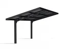 Palram-Canopia Carport Sydney 286x586cm Alu schwarz gewelltes Polycarbonat grau 