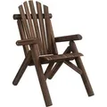 Outsunny Gartenstuhl Tannenholz 83L x 68B x 101H cm