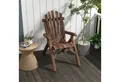 Outsunny Gartenstuhl Adirondack Gartensessel Hochlehner mit Armlehne (Holzstuhl, 1 St), Tannenholz Braun 83 x 68 x 101 cm