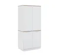 Vicco Aktenschrank Betti, Weiß/Sonoma, 82 x 179 cm mit 6 Regale