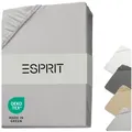 Esprit Spannbettlaken PREMIUM Spannbettlaken, Mischgewebe, Gummizug: rundum, (1 Stück), 150 x 200 cm in Grau grau 150 cm x 200 cm