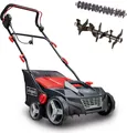 Scheppach Elektro Vertikutierer SC38 Entmooser Moosentferner | 38cm Schnittbreite | 45L Box | 1600W Leistung | verstellbare Arbeitshöhe -12 bis +6 mm