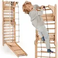Schwedische Leiter Für Den Indoor-spielplatz – Montessori Kletterspiel – Kletterholz Für Kleinkinder Und Kinder Von 2 – 12 Jahren