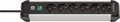 Premium-Alu-Line 6-fach Steckdosenleiste silber/schwarz (1391030600)