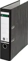 LEITZ® Ordner 1080, DIN A4, Rückenbreite 80 mm, Griffloch, geklebtes Rückenschild, Hartpappe, 1 Stück, schwarz 180585