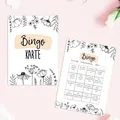 50 Bingokarten FLOWERS Hochzeitsbingo Spiel, Hochzeitsspiel 