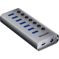 Unitek HUB USB-A 3.0 7W1 5GBPS Z PRZEŁĄCZNIKIEM (USB-C, 7 Ports) (H1314A01-EU)