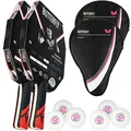 Butterfly® Dimitrij Ovtcharov Black Tischtennisschläger | Eva-Technologie | ITTF zertifizierter Wakaba Belag 2,1mm Schwamm |Tischtennis Racket Bat TT Profi Schläger für fortgeschrittene Spieler