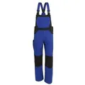 Qualitex Arbeitshose 'X-Serie' in kornblau/schwarz, Größe: 56 - X-trem strapazierfähige Latzhose - Blaumann