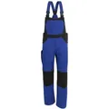 QUALITEX HIGH QUALITY WORKWEAR Qualitex Arbeitshose 'X-Serie'' in kornblau/schwarz, Größe: 56 - X-trem strapazierfähige Latzhose - Blaumann