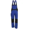 Latzhose X-Serie kornblau/schwarz, Größe 56 - blau/schwarz - 56