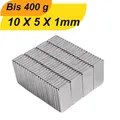 50 Stuck Neodym Magnet 10x5x1 mm Supermagnete hohe Haftkraft Quadermagnet
