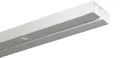 GARDINIA Vorhangschiene Slim Line, 1-läufig, mit Bohren, Kunststoff, mit Bohren, Deckenmontage, Kunststoff, Aufputzschiene