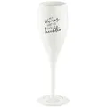 Koziol Sektglas Cheers - Mit Humor Kunststoff Weiß