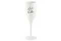 KOZIOL Sektglas Cheers No.1 MIT HUMOR 100ml weiß 3922525, thermoplastischer Kunststoff