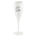 Koziol Sektglas Cheers No.1 MIT HUMOR 100ml weiß 3922525