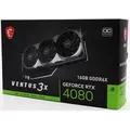 MSI VENTUS RTX 4080 16GB 3X OC NVIDIA GeForce RTX 4080 GDDR6X - Schwarz/Silber