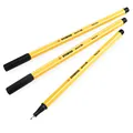 STABILO Punkt 88 Fineliner Stifte 0.4mm Fein Spitze Schwarz Blister Pack 3