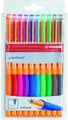 STABILO Gel-Roller pointVisco, 10er Kunststoff-Etui, Sie erhalten 1 Packung, Pac