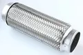 Recambo Flexrohr Flexibles Rohr Auspuff Rohrverbinder Flexstück Hosenrohr Auspuffrohr EDELSTAHL Reparatur 64 x 250 mm gasdicht zum Schweißen