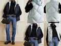 LORO PIANA Reversible Quilted Shell Down Gilet Vest Daunen-Weste Jacket Coat S