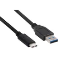 club3D USB-Kabel USB 3.2 Gen1 USB-C Stecker, USB-A Stecker 1.00 m Schwarz CAC-1523