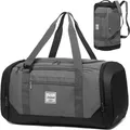 Laripwit Sporttasche Herren 40L Rucksack Weekender Fitness Tasche Grau